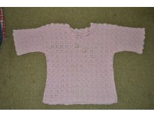 Кофта ажурная вязаная крючком, р.86, 700 руб.