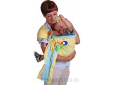 Слинг с кольцами Чудо-Чадо Лен комби желтый.jpg