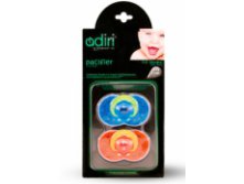   Adiri Heart Pacifiers (2 ),  3, 18-36 , blue and orange.jpg