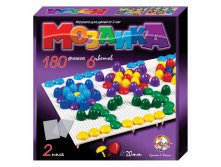 02007 Мозаика 2 поля,6цв.20мм.180 фишек, 284,00