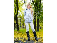 875рХуди Тедди Материал очень теплая с начесом + мех Длина 71см, рукав 59 см Цвет светло-серый мех белый Размеры S, M, L.jpg