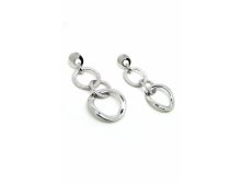 Slightly Twisted Circle Earrings