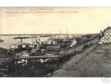 Old Russia NIZHNY NOVGOROD IDLE TUGBOATS parking 1910s.JPG