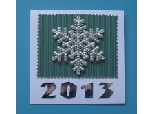 Открытка \"2014\" (Снежинка)