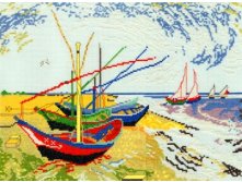 Vincent van Gogh - Fishing Boats at Saintes-Marie