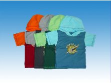 Футболка с капюшоном (К)Размеры 86, 92, 98, 104, 110 Цвет разная цветовая гамма с апликацией Состав 100% ХБ Ткань кулирка. 5 штук в упаковке одного размера и разных цвето  90 руб.jpg