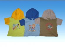 Футболка с капюшоном (У)Размеры 86, 92, 98, 104-110, 116-122 Цвета салатовый, серый, голубой, малиновый Состав 100% хб Ткань кулирка. 5 штук в упаковке одного размера Произ 75руб.jpg