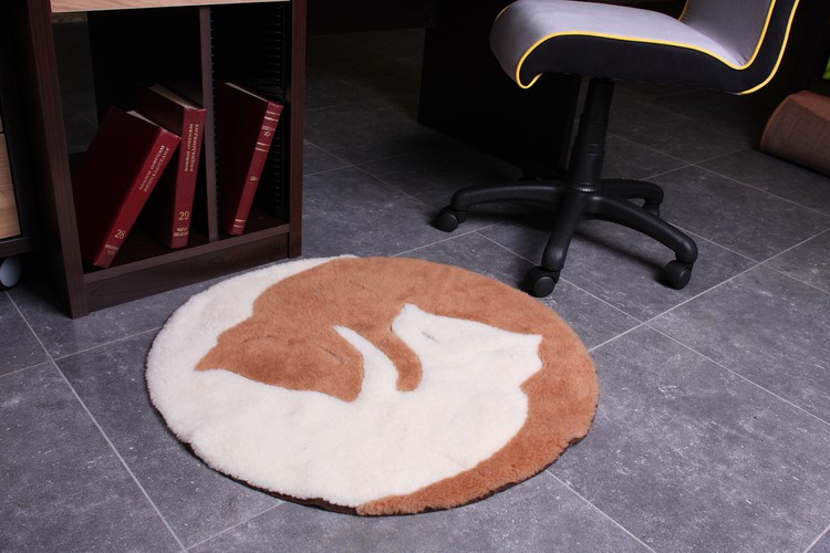 374 руб П-1393 коврик ИНЬ-ЯНЬ диаметр=75см 