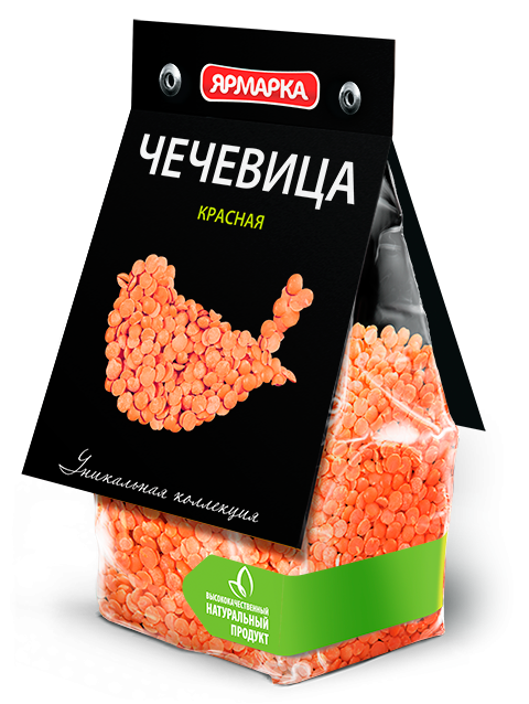 Чечевица красная колотая