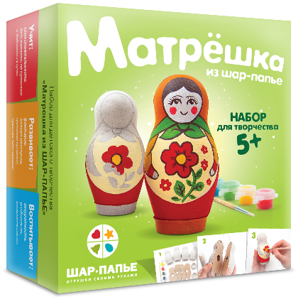 Матрешка из ШАР-ПАПЬЕ_95+%