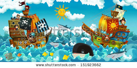 stock-photo-the-pirates-on-the-sea-battle-illustration-for-the-children-151923662.jpg