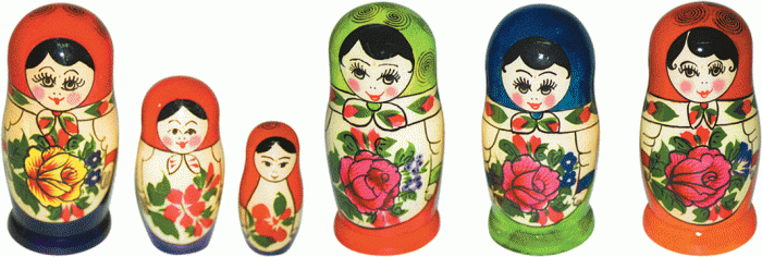 Матрешка цветная 3 предмета