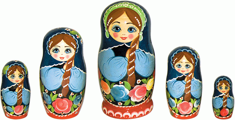Матрешка авторская Морозко 5 кук