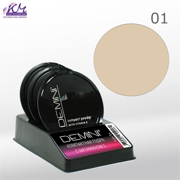 DEMINI Compact Powder with vitamin E     , 12,5  №1, 