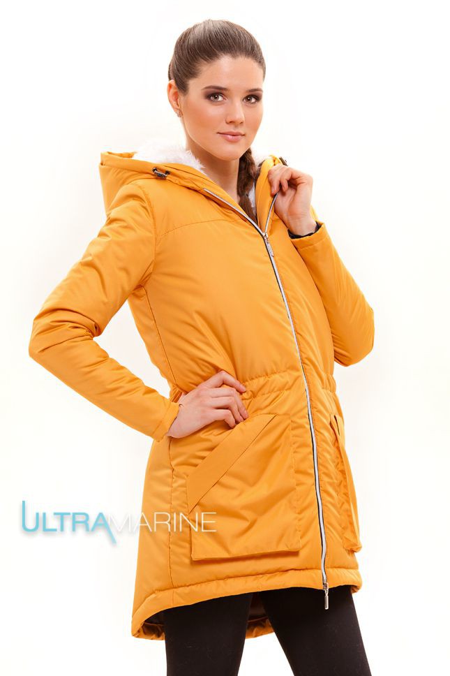 Зимняя парка для беременных Yellow