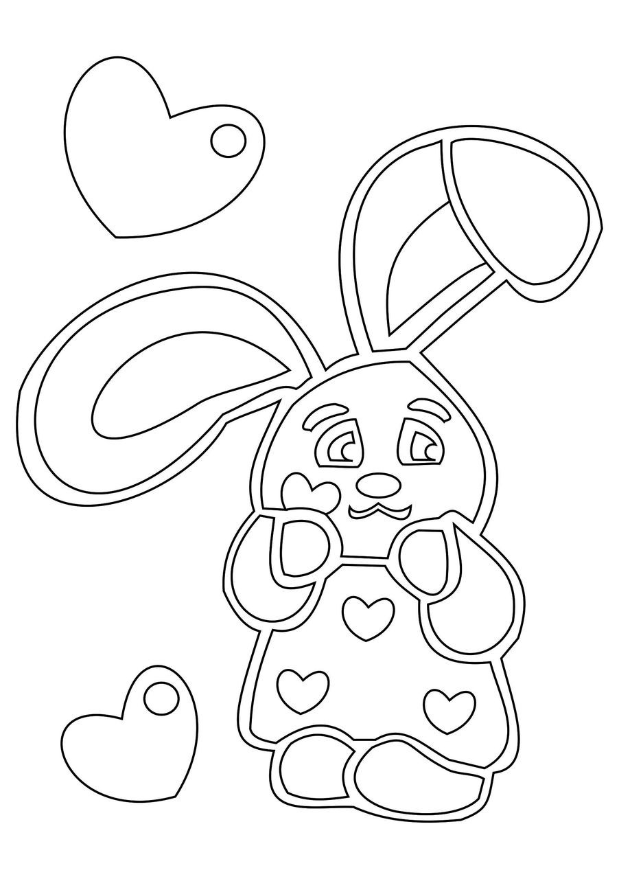 A4_Зайка с сердцем