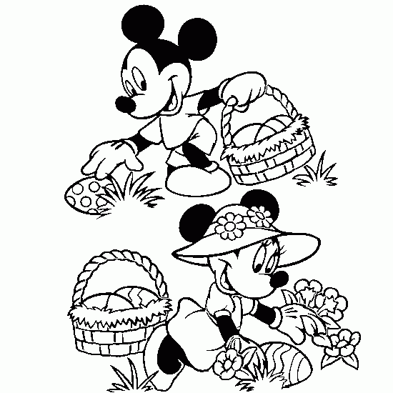 Mickey,Minnie,easter,coloring,sheet.gif
