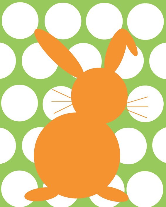 Easter Bunny orange on green.jpg