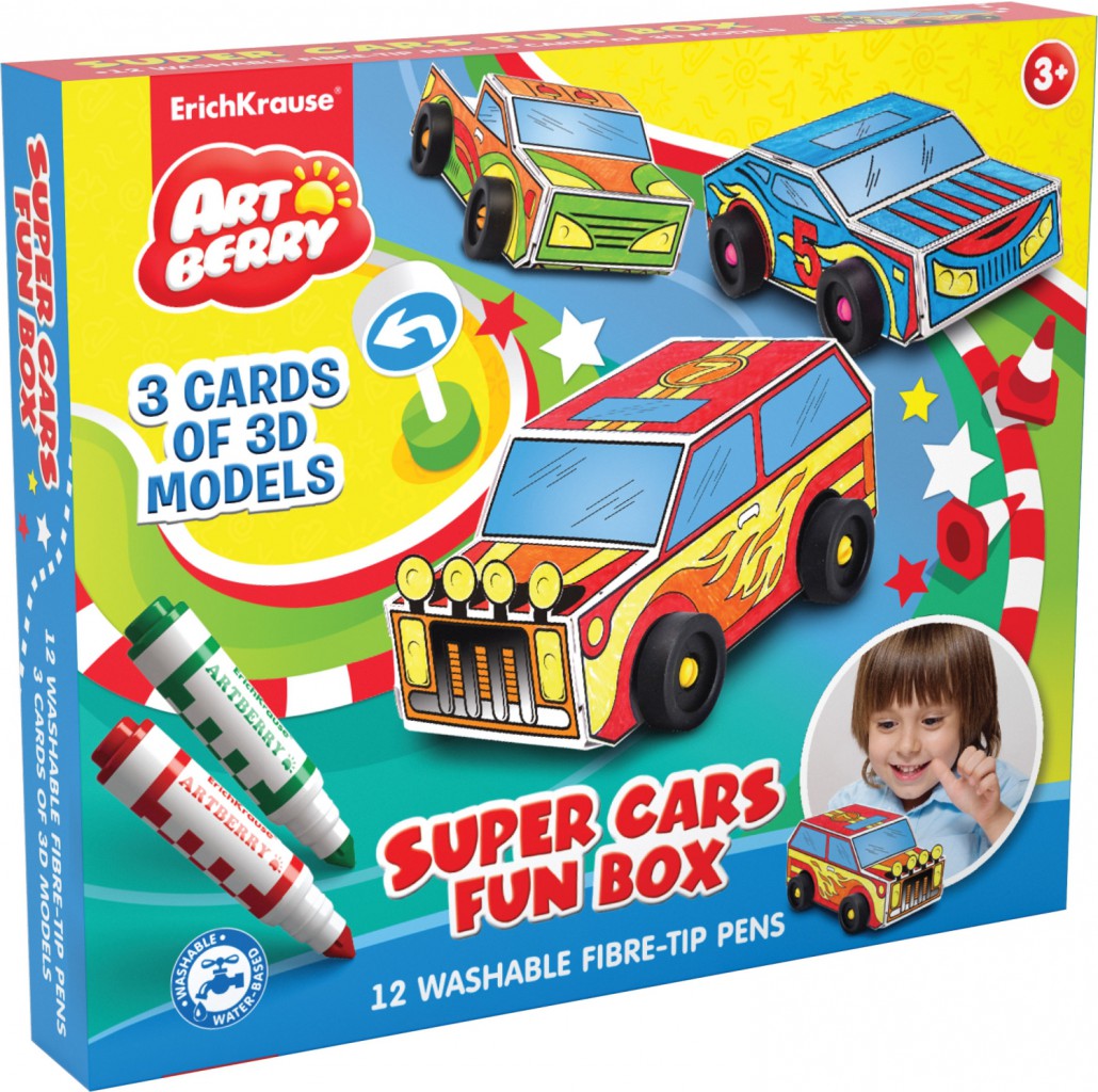    Super Cars Fun box Artberry (12 + 3    )34922  606,60.jpg