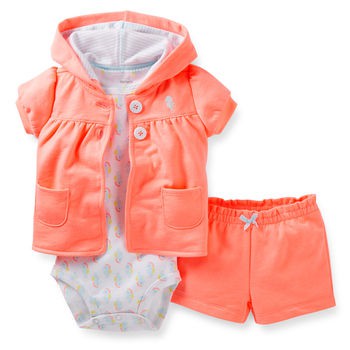 3-Piece Cardigan & Short Set 18$ ( 920    %)