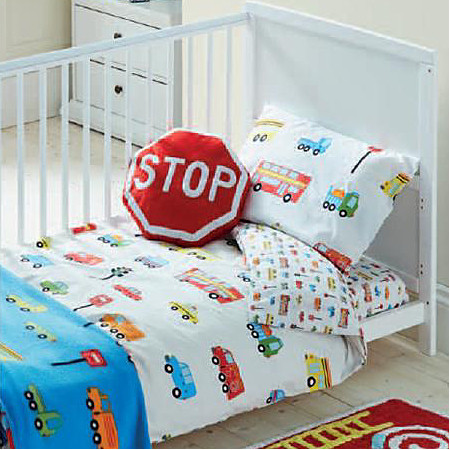 George Home Blue Transport Toddler Duvet Set