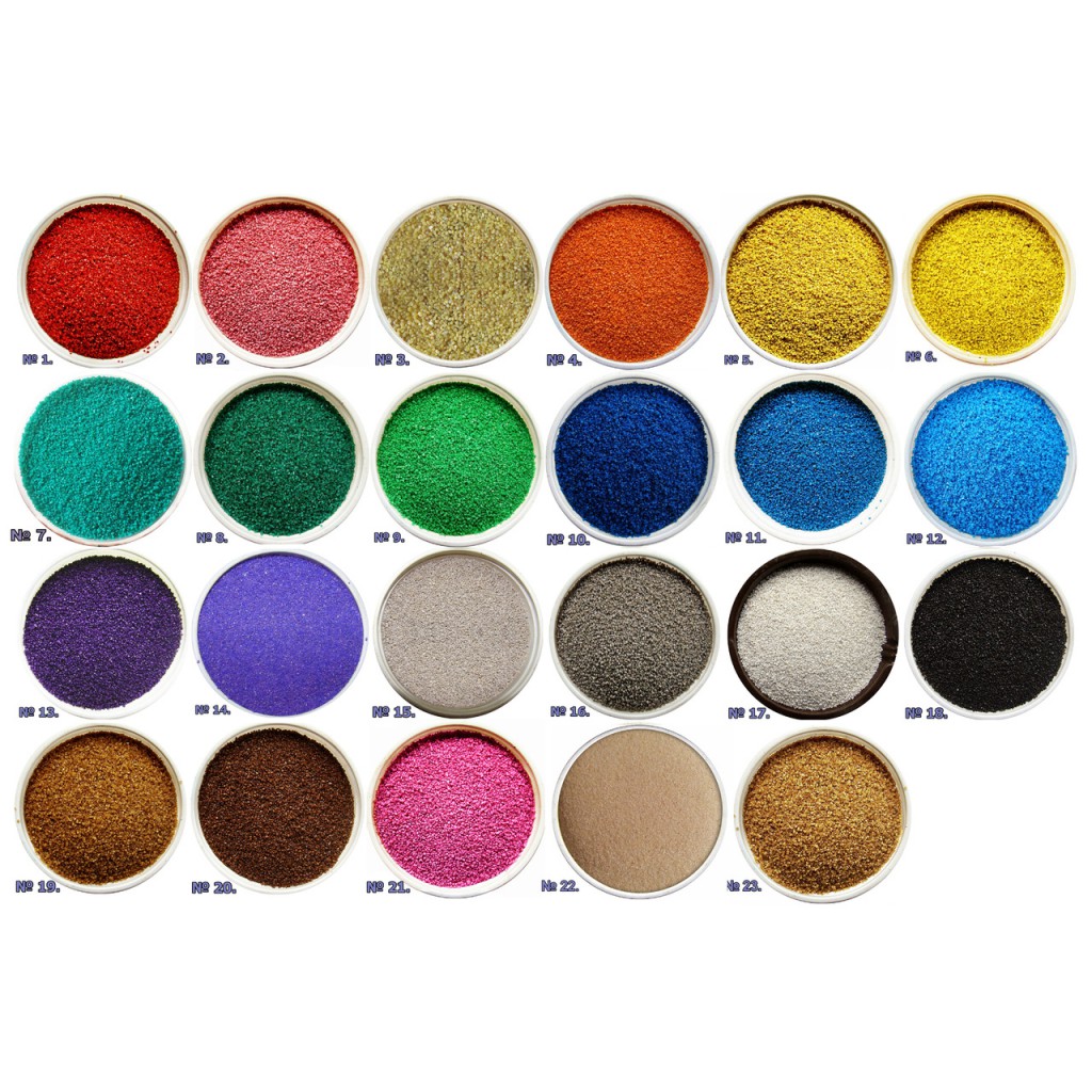ПЕСОК цветной фаcованный (23 цвета)