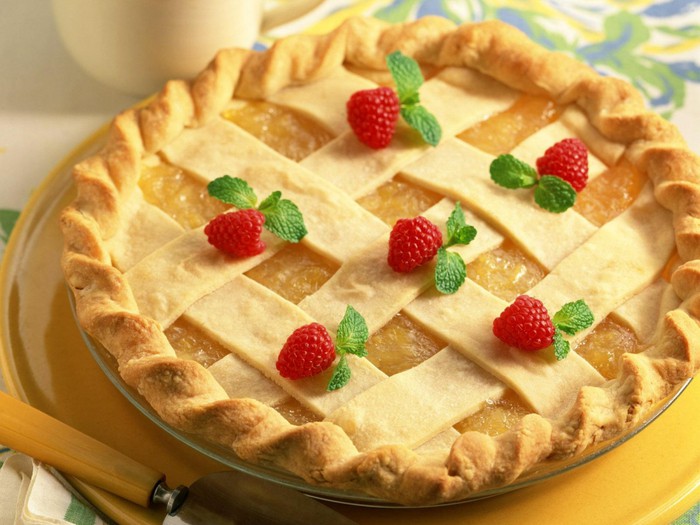 Пирог с лимонной начинкой