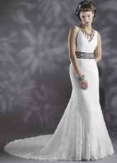 White-Mermaid-Trumpet-V-Neck-Beading-Embroidery-Sash-Satin-Wedding-Dress-19225-1.jpg