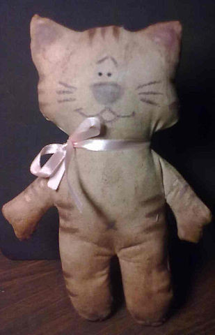 кофейно-коричный кот-примитив, запеченый
