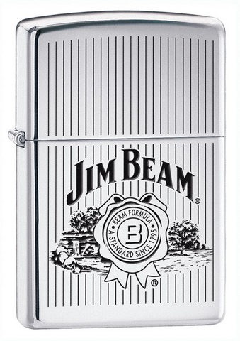 1376    ZIPPO JIM BEAM HIGH POLISH CHROME № 24551