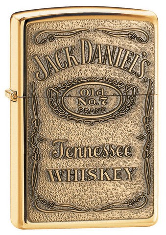 2179   ZIPPO JACK DANIEL'S BRASS EMBLEM № 254BJD.428