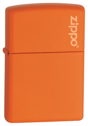 1137    ZIPPO ORANGE MATTE LOGO №231ZL