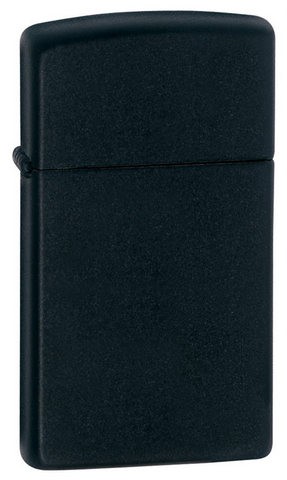 988   ZIPPO SLIM BLACK MATTE № 1618