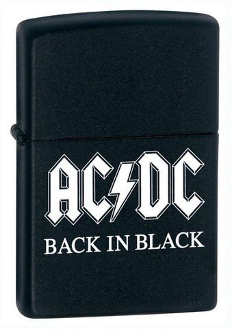 1228    ZIPPO AC-DC BACK IN BLACK №24279