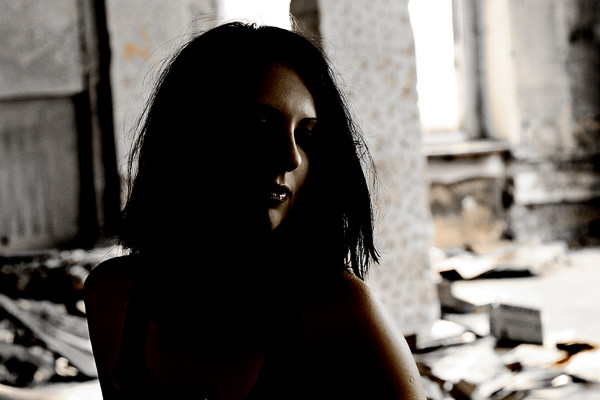 In the shadows