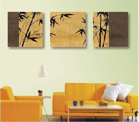 40-40cmx3p-3-Panels-100-Handpainted-Bamboo-Canvas-Art-Wall-Art-Top-Home-Decoration-yttht044.jpg