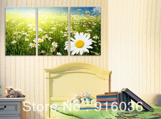 Hot-Living-Room-Paint-font-b-Painting-b-font-Decorative-Contemporary-Huge-Canvas-Print-Daisy-Art.jpg