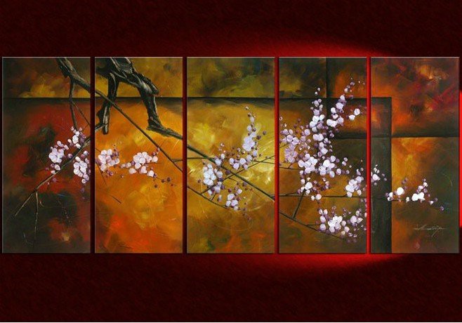 Free-Shipping--The-Plum-Blossom-Series-Modern-Oil-Painting-on-Canvas-Wall-Art-Top-Home.jpg