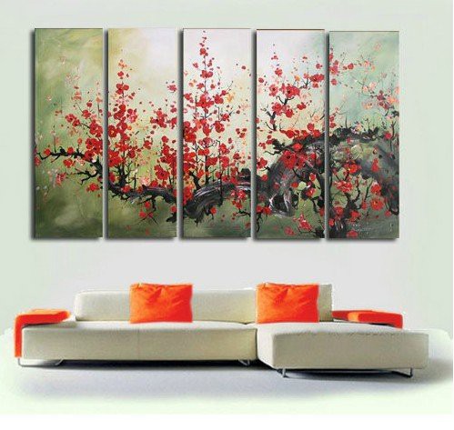 The-Plum-Blossom-Huge-5-Panels-Handpainted-Flower-Oil-Painting-on-Canvas-Wall-Art-Top-Home-3.jpg