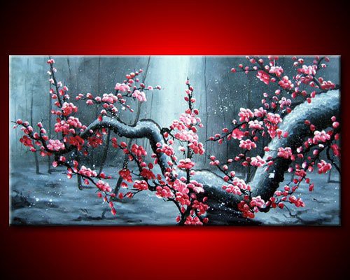 hand-painted-wall-font-b-art-b-font-Snow-in-winter-plum-bamboo-forest-home-decoration.jpg