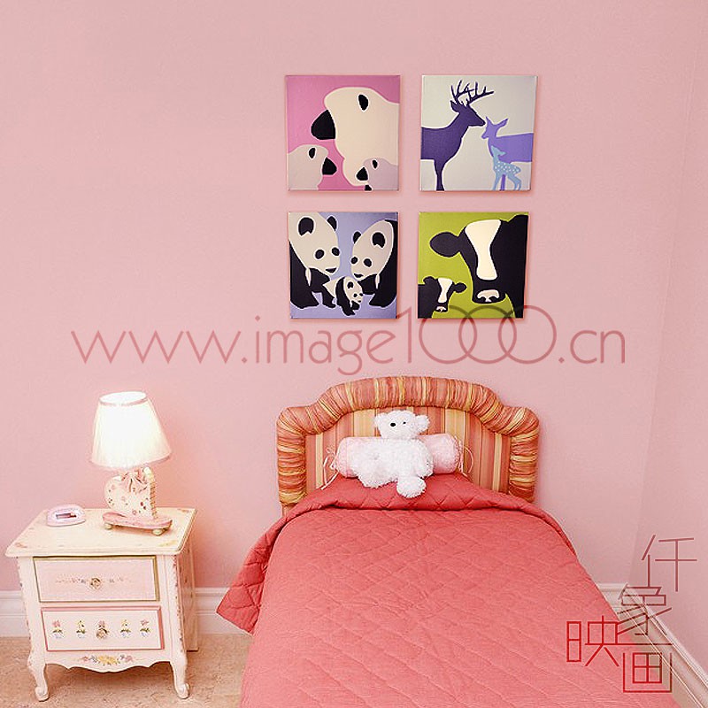 Free-shipping-4pcs-lot-font-b-Cartoon-b-font-animal-elephant-fashion-home-canvas-picture-frame.jpg