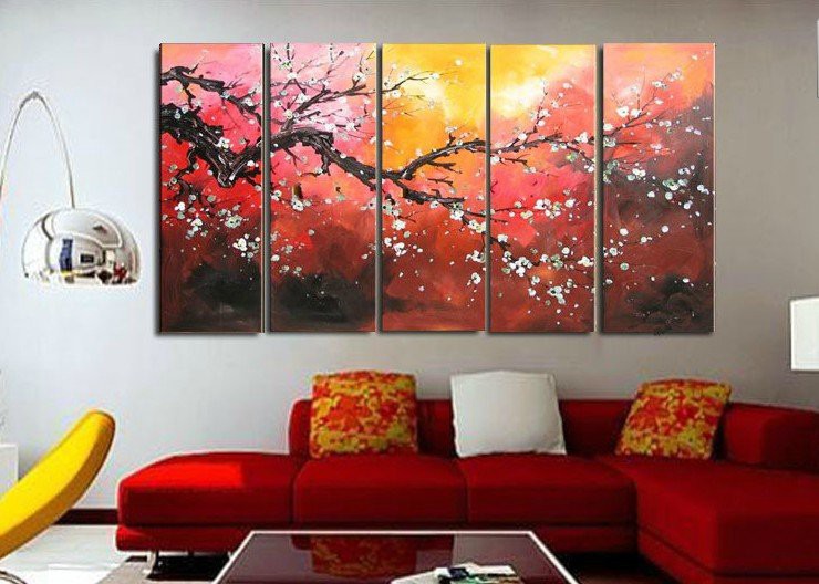 The-Plum-Blossom-Huge-5-Panels-Handmade-Modern-Flower-Oil-Painting-on-Canvas-Wall-Art-Top-11.jpg