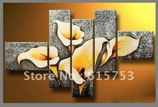 hand-painted-oil-wall-art-good-golden-yellow-flowers-home-decoration-Landscape-font-b-Framed-b.jpg