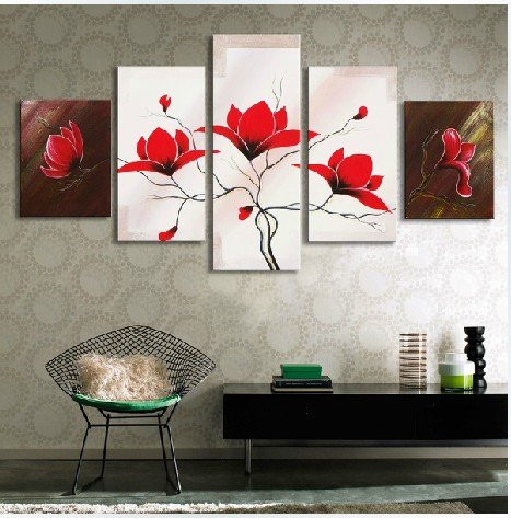 Free-Shipping--The-Mangnolia-5-Pcs-Huge-Modern-Oil-Painting-On-Canvas-Wall-Art-Top.jpg