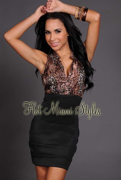 Black Animal Print Silk Top Body-Con Sleeveless Dress.jpg