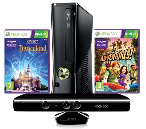 Xbox 360 (4Gb)  KINECT +  (Kinect Disneyland & Kinect Adventures)  + 3M Live 