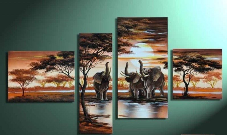 Free-Shipping--100-Handpainted-African-Landscape-Oil-Painting-on-Canvas-Top-Home-Decoration-JYJLV156.jpg