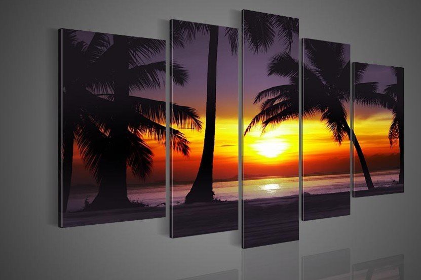 hand-painted-wall-art-Coconut-island-ocean-font-b-sunrise-b-font-home-decoration-abstract-Landscape.jpg