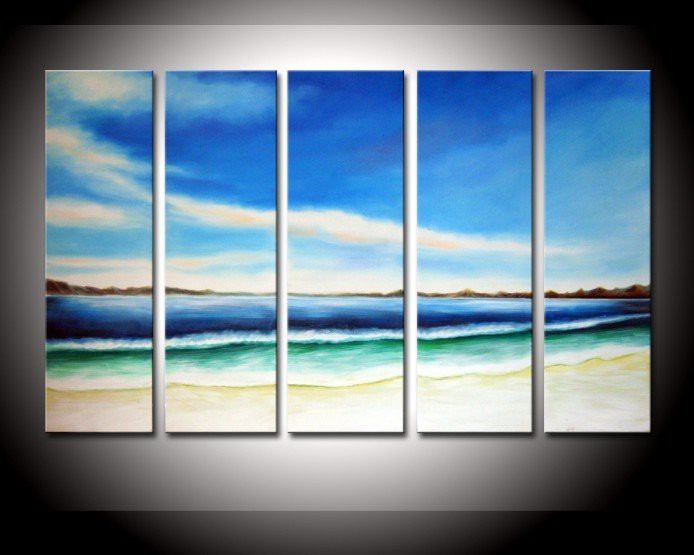 hand-painted-The-white-Bluesky-beach-font-b-boat-b-font-High-Q-Wall-Decor-Modern.jpg