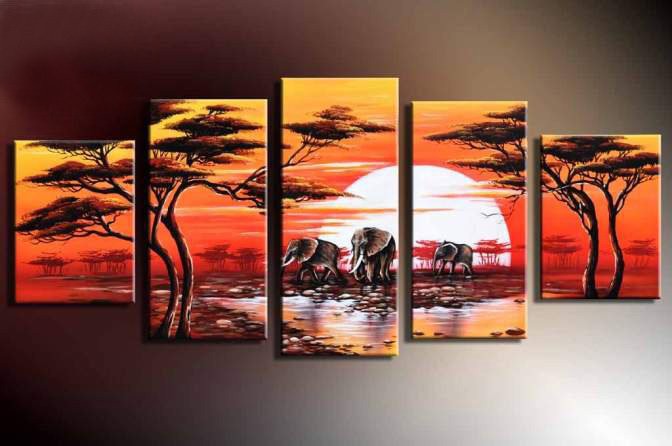 hand-painted-art-African-tree-animals-font-b-elephants-b-font-home-decoration-abstract-Landscape-oil.jpg